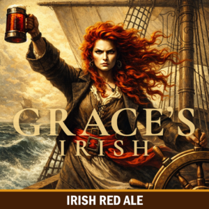 Grace's Irish Red tap label 2026