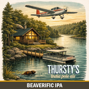 Thursty's IPA tap label 2026